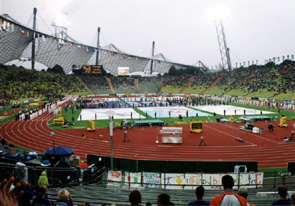 Das Olympia Stadion anlässlich der Eröffnungsfeier